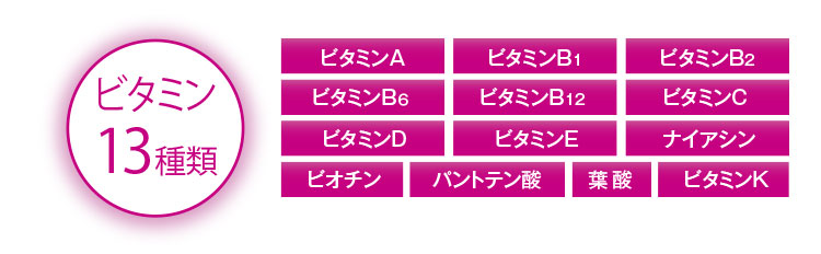 ビタミン13種類