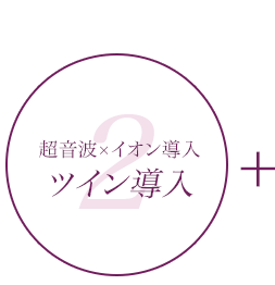 超音波×イオン導入　ツイン導入